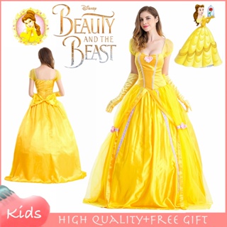 Disguise Disfraz de princesa de Disney para mujer, color blanco nieve,  Amarillo