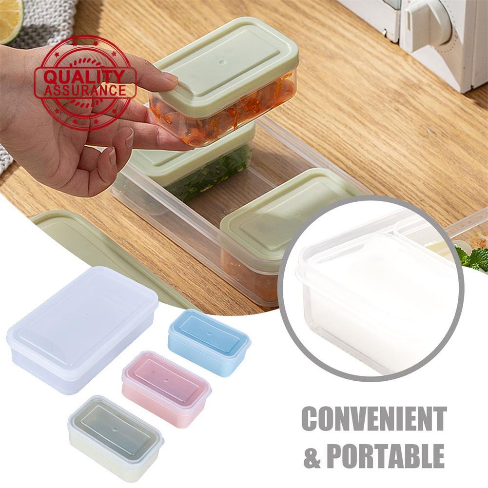 Caja De Almuerzo Juego De Fresca Con Tapa Congelador 4 Compartimentos