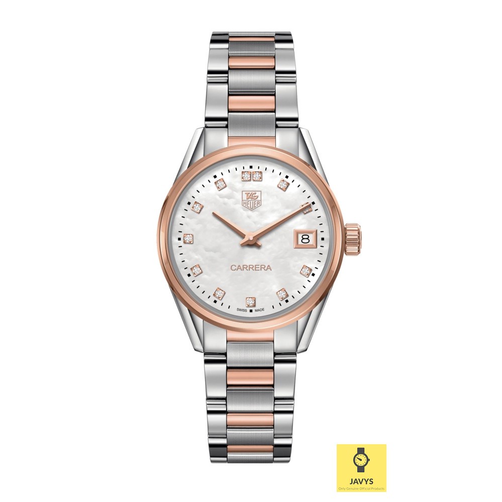 TAG Heuer Carrera WAR1352 . BD0779 Reloj De Mujer Diamantes Oro