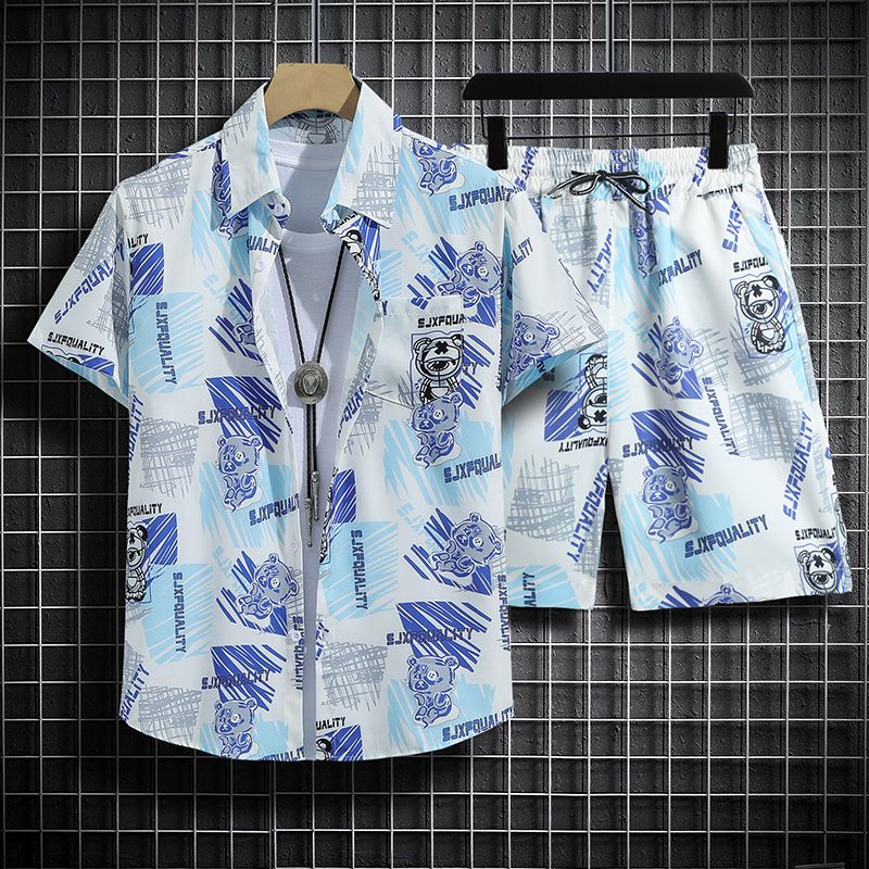 Camiseta Casual De Cuello De Tortuga Para Hombre Camisa Floral
