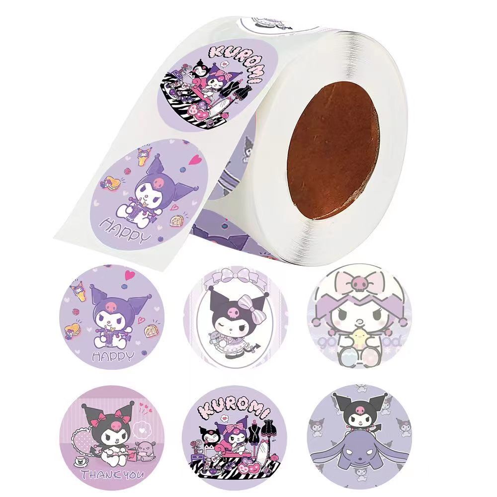 Sanrio Anime Dibujos Animados Tema Circular Sobre Sellado Pegatina Rosa ...
