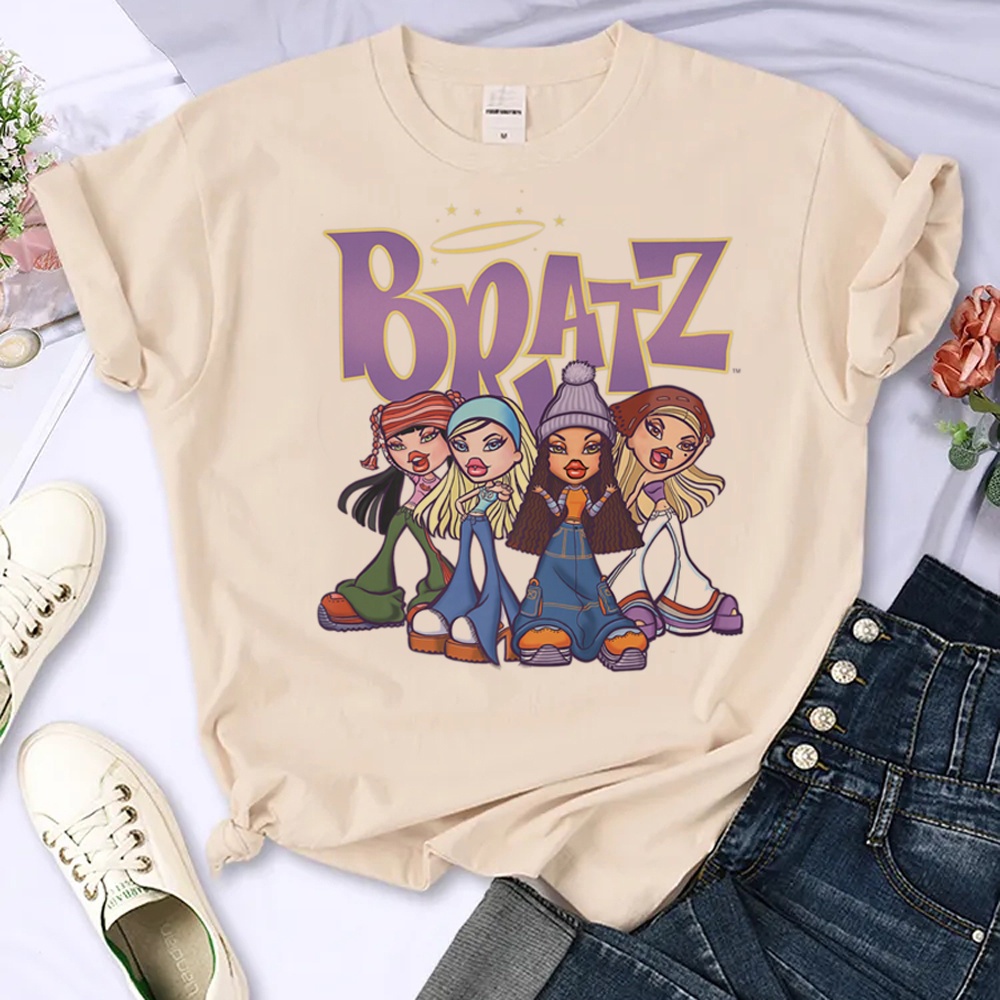 Bratz Camiseta Mujeres manga Cómico Gráfico Femenina anime y2k Ropa