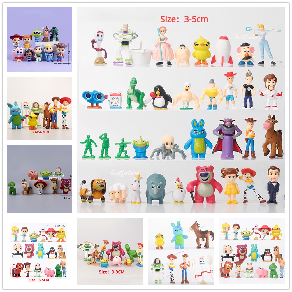 Toy Story Figura De Acción Woody Buzz Lightyear Jessie Mini Figuras ...