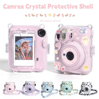 Fujifilm Cámara Instax Mini 11 con estuche transparente, películas y  calcomanías (morado lila)