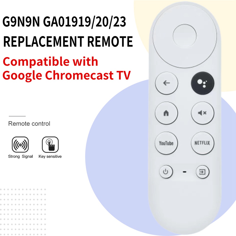 Nuevo Mando A Distancia De Repuesto Para 2020 Google Chromecast 4k Snow BT  Voice Streming Controller Smart TV G9N9N GA01919/20/23