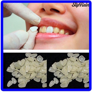 Dientes postizos de chapa de silicona, carillas superiores e inferiores,  dientes falsos temporales, dientes cosméticos, cubierta de dientes falsos,  1 Juego