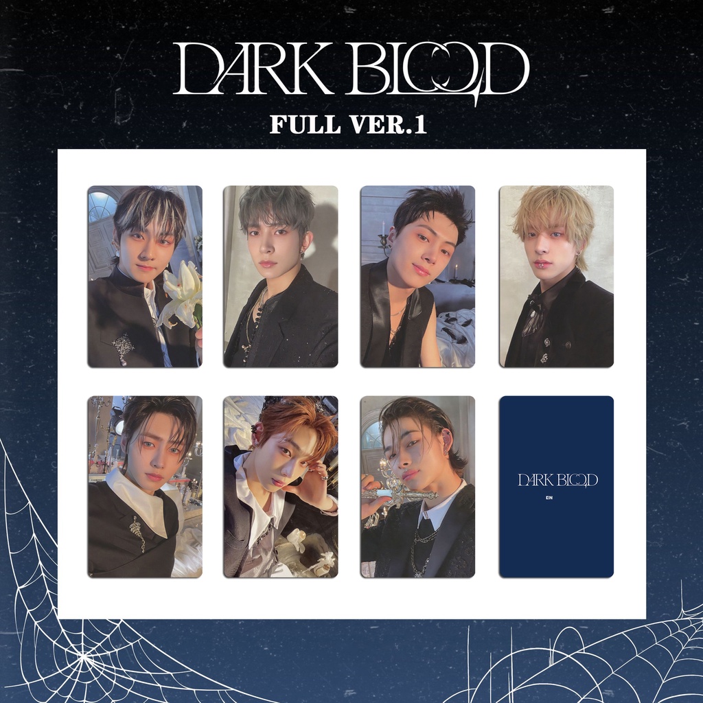 7 Unids/set EN-HYPEN Album DARK BLOOD Photocards Lomo Cards