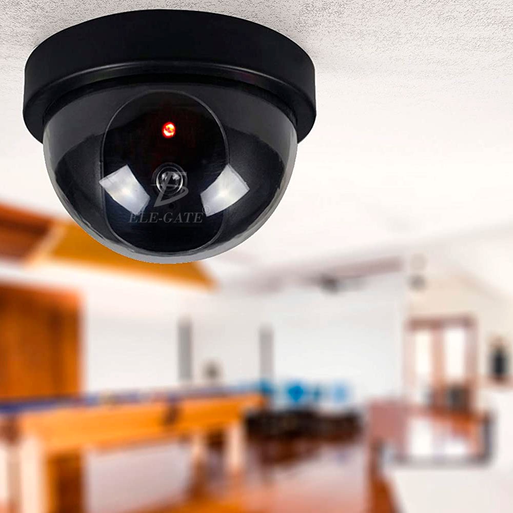 Cámara de Seguridad Falsa Aspecto Realista con luz LED roja ...