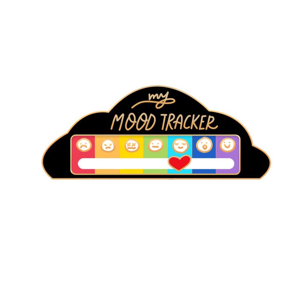 7 Broches My Social Battery Para El Estado De ánimo – Divertidos, Interactivos, Con Caja Regalo Rosa
