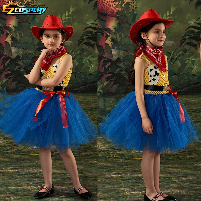 Disney Toy Story Jessie Woody Cosplay Disfraz Niñas Puff Mangas Tutú  Vestido Ropa Infantil Bebé Niña Fiesta De Cumpleaños De Vaquero