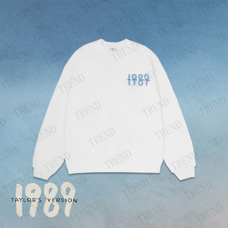 thumbnail image 1 of Taylor Swift 1989 (Versión De) Sudadera Más Tamaño De Impresión Minimalista Suéter De Cuello Redondo De La Calle Vendimia Moda Pareja Casual De Manga Larga Superior, 1 of 4