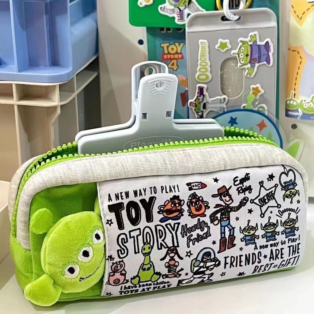 Toy Story Alien Bolsa De Lápices Estudiantes Gran Capacidad Lindo Impresión  De Dibujos Animados Estuche Suministros De Papelería Almacenamiento |  Shopee México