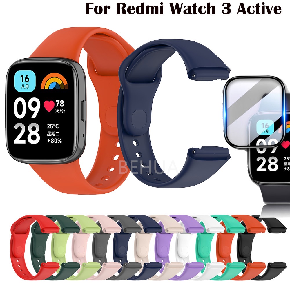 Correa de silicona para Xiaomi Redmi Watch 3 Active negra