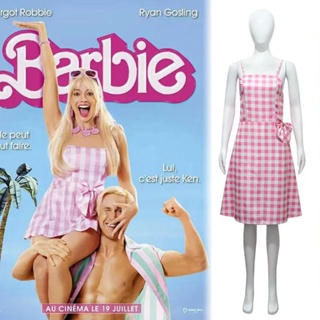 Disfraz de Barbie de película para mujer y niña, ropa de Cosplay a la moda,  pantalones superiores rosas, uniforme para fiesta de Halloween y Carnaval,  2023 - AliExpress