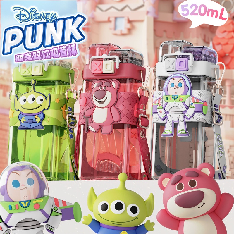 Botellas Deportivas para Agua, 3 Tamaños con Tapa Hermetica. Motivacional  Kawaii Multicolor Anti-derrames, Vaso Termico