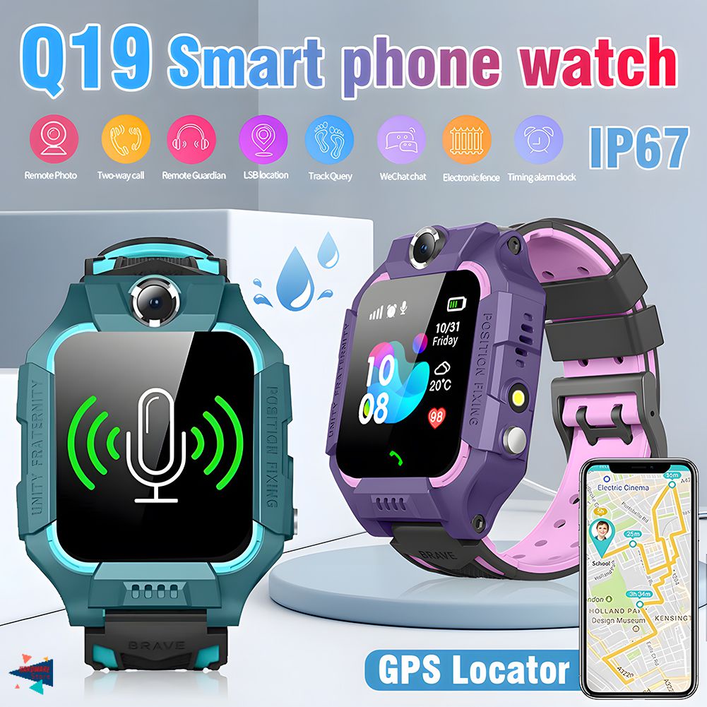 Reloj inteligente niños con cámara rastreador GPS llamada emergencia niños  niños