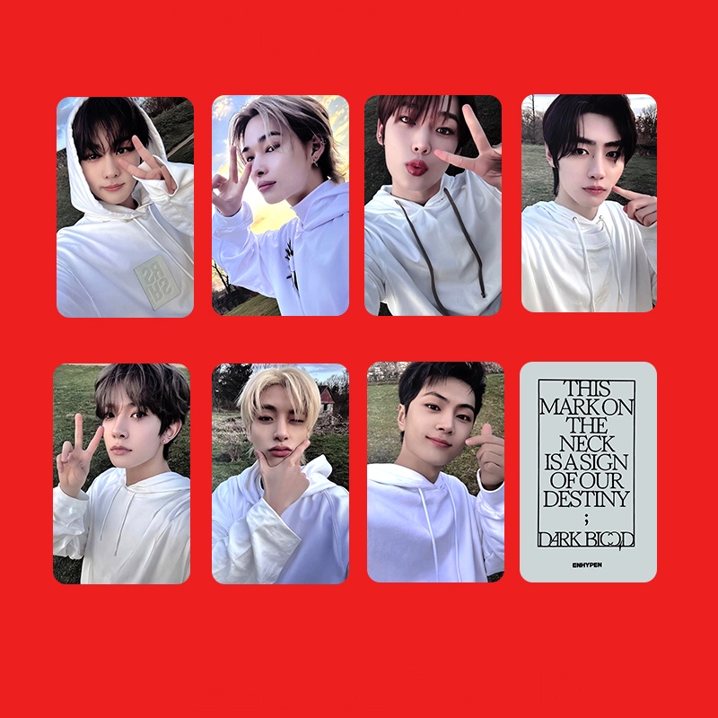 ENHYPEN DARKBLOOD shopee トレカ トレカ セット 7枚 7 Unids/set EN-HYPEN Mini 4th Album DARK BLOOD Photocards Lomo
