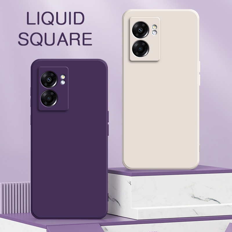 Para OnePlus Nord 2T Funda de teléfono a prueba de golpes de silicona  líquida de color