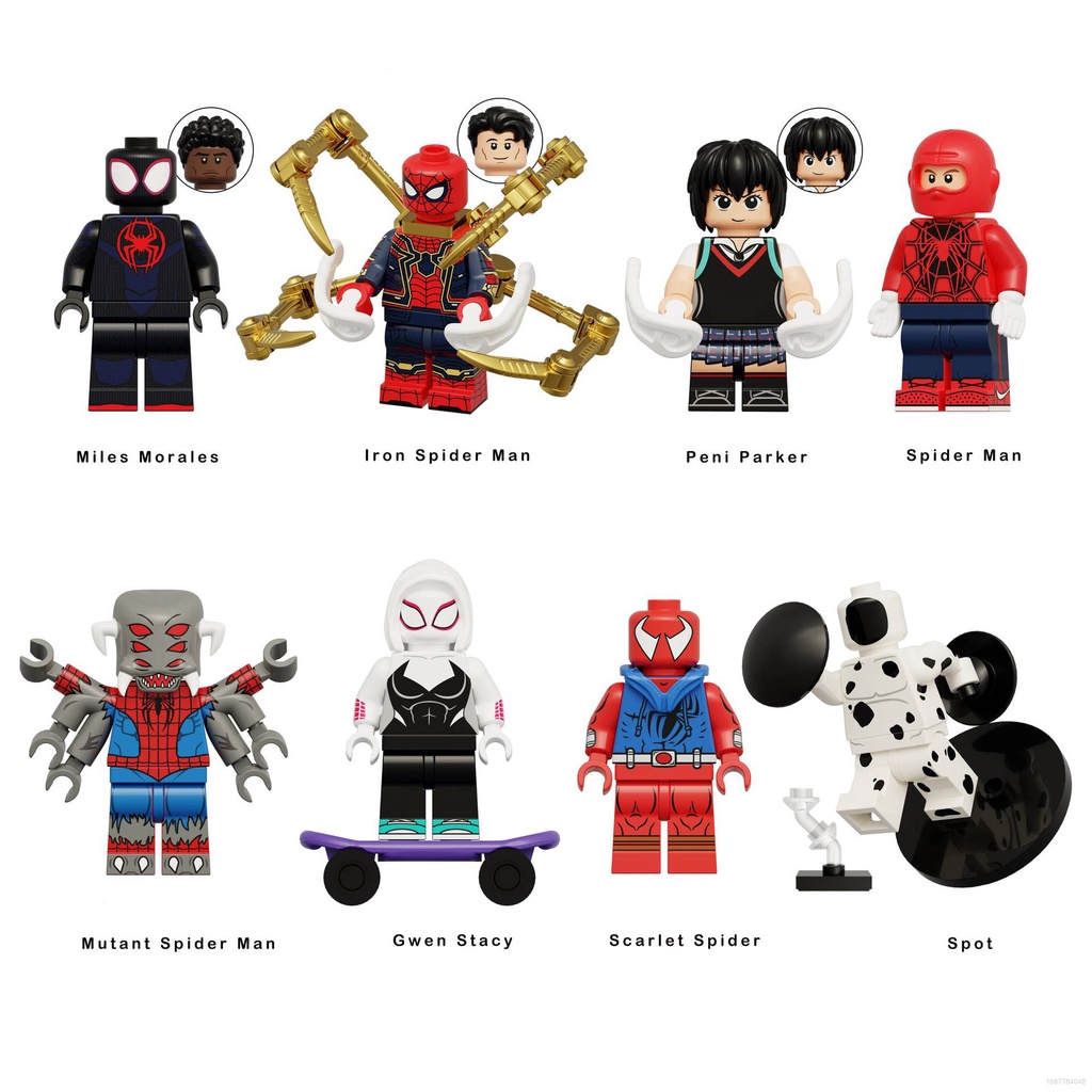 Jiro Spider-Man Across El Verse Minifigure Miles Morales Gwen Stacy ...