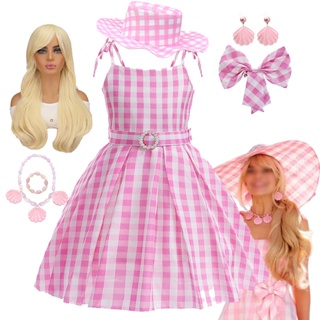 Disfraz de Cosplay de Barbie para mujer y niña, ropa de moda, pantalones  superiores rosas, uniforme de Halloween, traje de fiesta de carnaval, 2023  - AliExpress