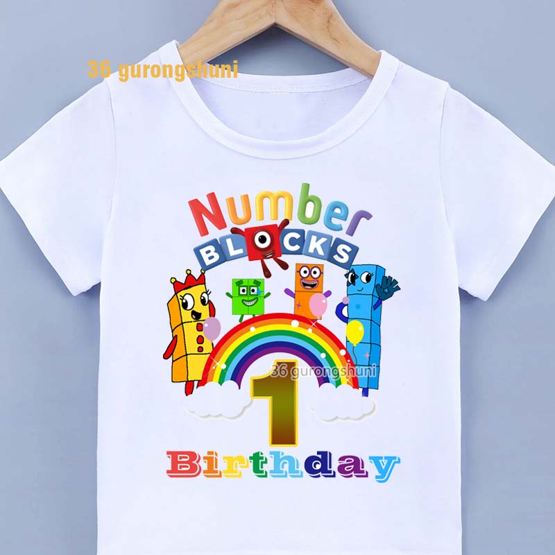 Camiseta Para Niños Camisetas Ropa Numberblocks