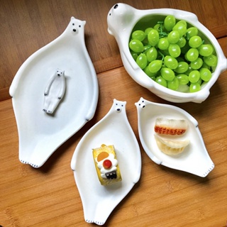Platos de rejilla para comida para niños, bandeja de fruta para aperitivos,  juego de vajilla, compartimento