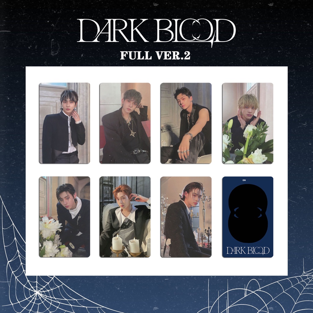 7 Unids/set EN-HYPEN Album DARK BLOOD Photocards Lomo Cards