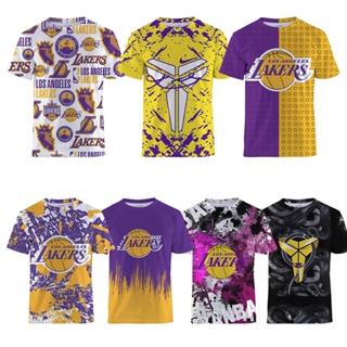 Massness NBA x Bape T-shirt Los Angeles Lakers 93 Jersey Tees