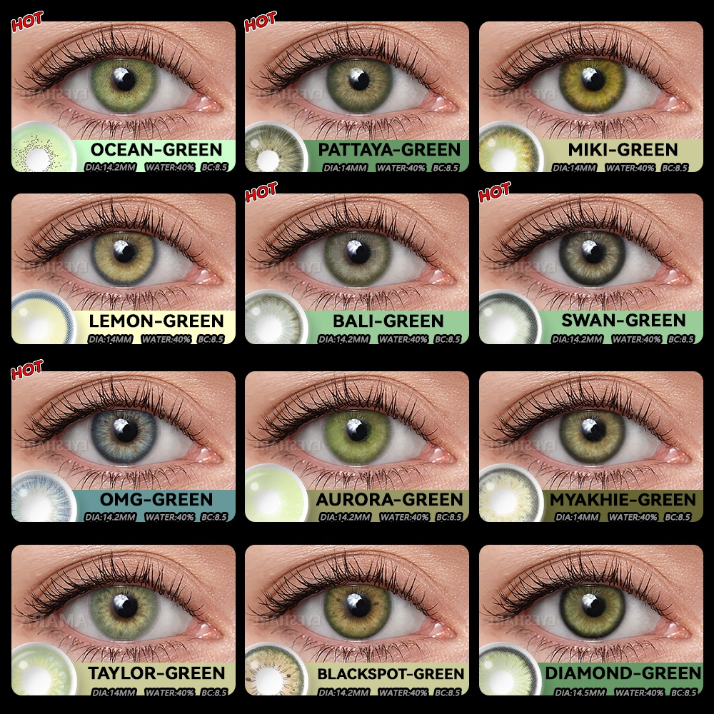 Ojos de contacto verdes new arrivals