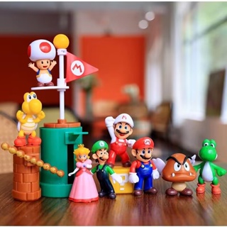 Pack 4 Figuras Mario Luigi Yoshi Bowser 14 13 12 9 cm
