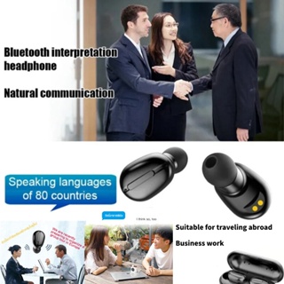 Traductor de idiomas inteligente en tiempo real 28 Auriculares inalámbricos  compatibles con Bluetooth Auriculares smart Audio Translation Auriculares