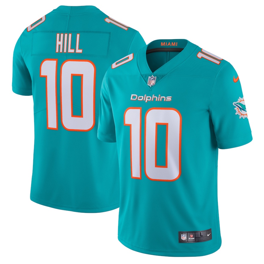 American Rugby No. 10 Miami Dolphins Tyrek Hill camiseta de edición limitada para hombres