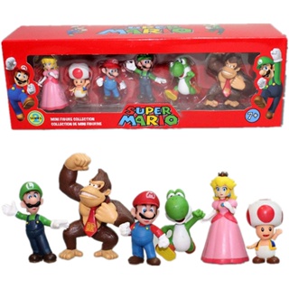 Paquete de 3 juguetes de la película de Mario (5 pulgadas), figuras de  acción de Mario Bros, juguete de princesa melocotón, juguetes de Mario para