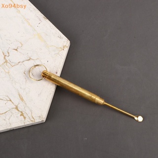 Golden Metal Spoon Use For Sniffer Snorter Snuff Powder Spoon Pendants 85MM