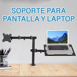 Compre Soporte Tres En Uno De Tres Pantallas Para El Hogar, Soporte Para  Pantalla De Ordenador Portátil Negro Plateado, Montaje De Escritorio Para  Monitor De Mesa De Elevación y Soporte De Monitor