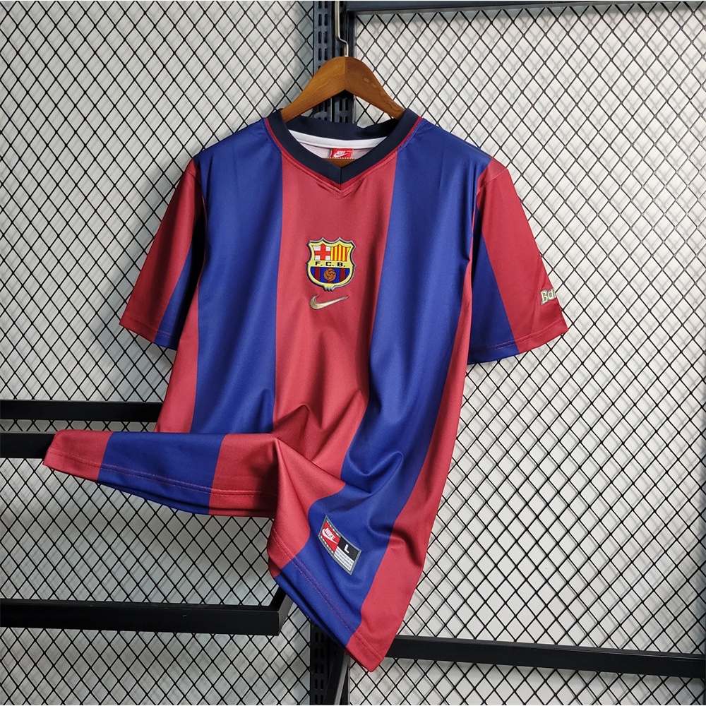 Barcelona 1999 Camisa Barcelona 98 Retro 98-99 Barcelona I RIVALDO