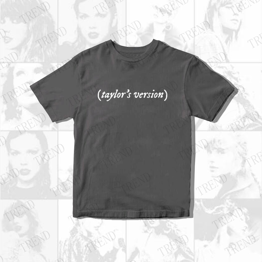 thumbnail image 1 of Taylor Swift Camisa De Algodón Para Hombres Y Mujeres Talla Grande Versión De Taylor'S Con Estampado De Letras Top De Manga Corta Moda Coreana Pareja Casual, 1 of 5