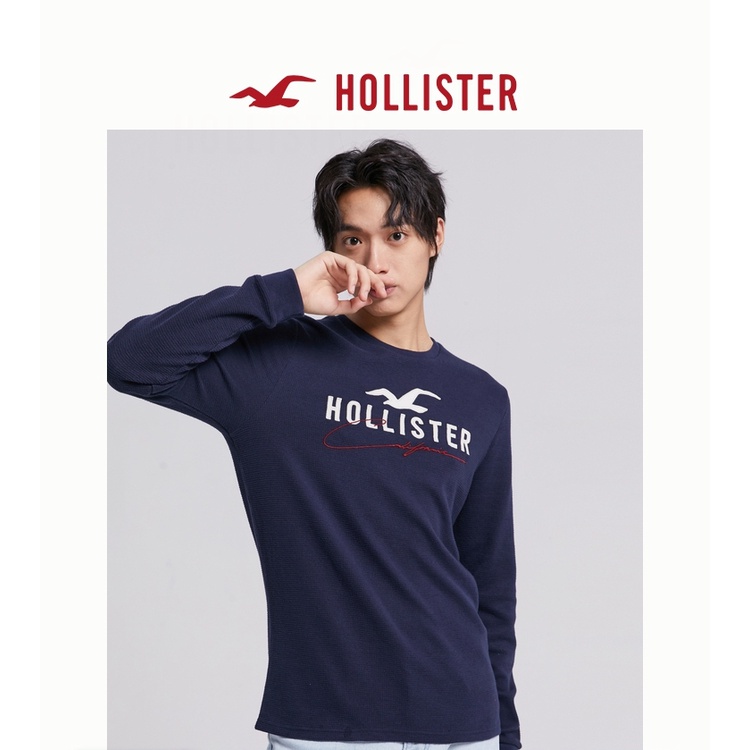 Hollister comfort Camiseta De Manga Larga Con Estampado De Cuello Redondo Para Hombre 322480 1 Shopee Mexico