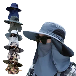 Sombreros de sol con protección UV para hombre y mujer, gorra de pescador  con visera extraíble para caza al aire libre, senderismo y acampada, para