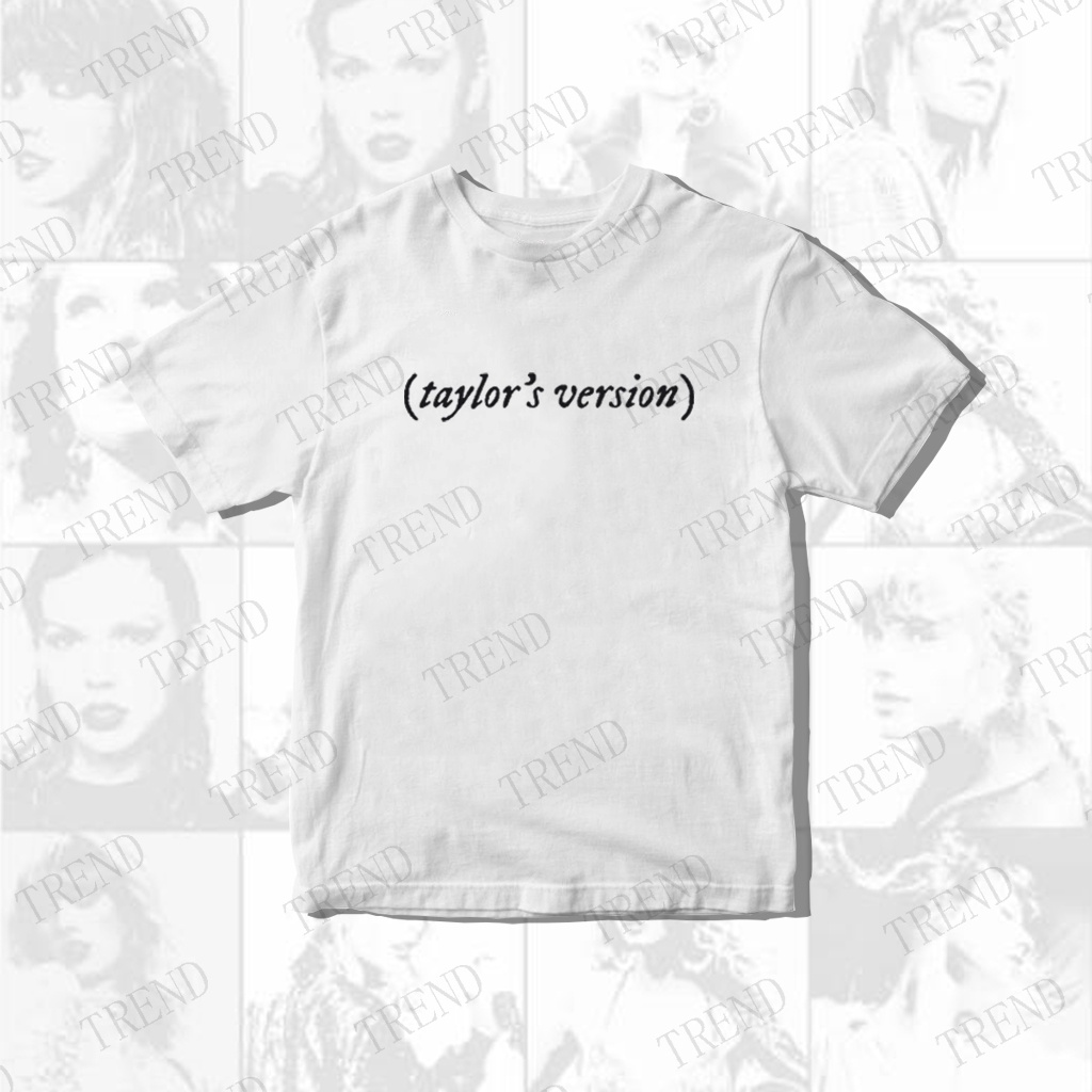 thumbnail image 1 of Taylor Swift Camisa De Algodón Para Hombres Y Mujeres Talla Grande Versión De Taylor'S Con Estampado De Letras Top De Manga Corta Moda Coreana Pareja Casual, 1 of 4