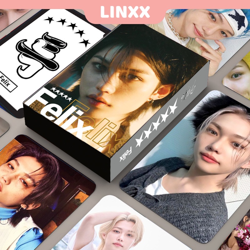 LINXX 55 Pcs Stray Kids Felix Album Lomo Card Kpop Photocards Postcards Series I.521502531