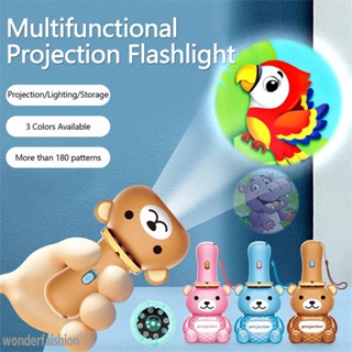 Proyector para niños, linterna brillante, juguete de 24 diapositivas de  patrones y 3 tarjetas de proyección, proyector de linterna para niños