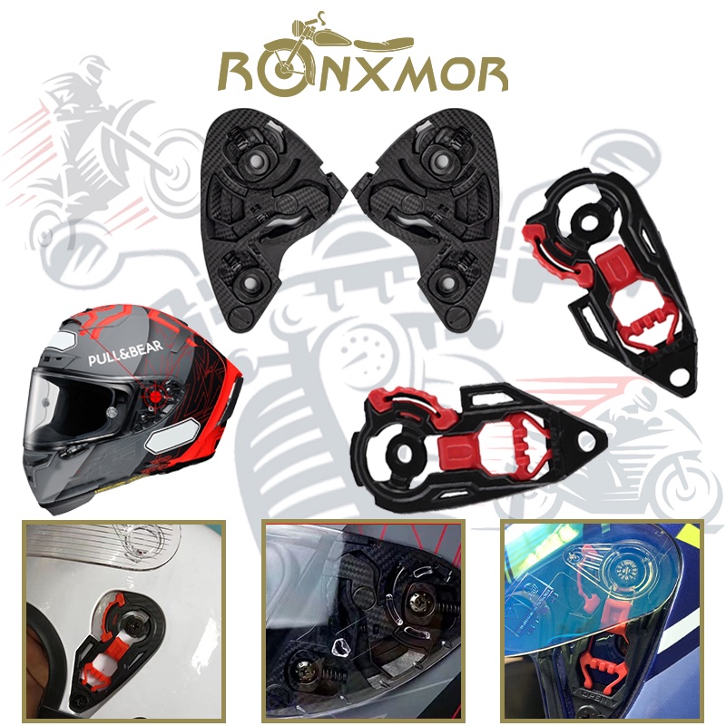 2pcs Casco De La Motocicleta Escudo Visera Placa Base Del Engranaje Soporte Lente Para K1 K3SV K5 X14 Z7 CWR 1 RF 1200 Accesorios De Piezas De Repuesto Shopee Mexico