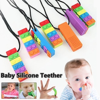 Collar masticable sensorial, mordedor de color arco iris, juguetes
