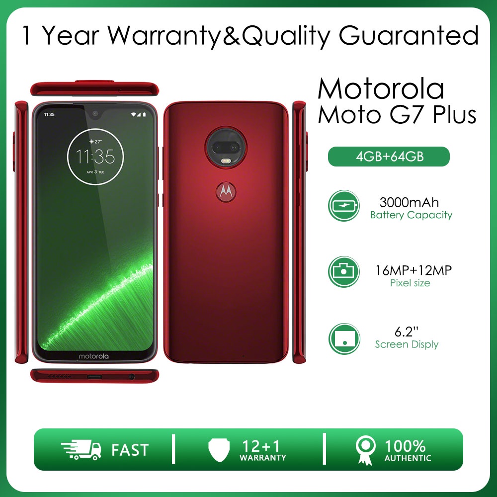 Motorola Moto G7 Plus XT1965 Single Sim 4GB RAM 64GB Octa core