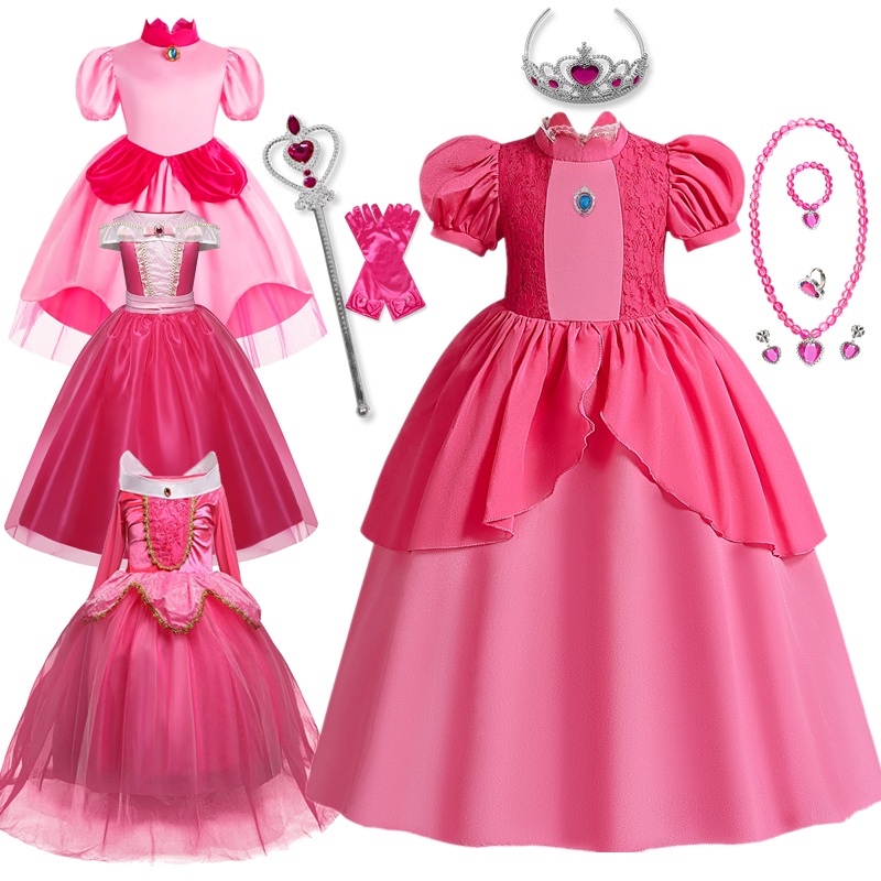 Vestido Princesa Peach - Mario Bros