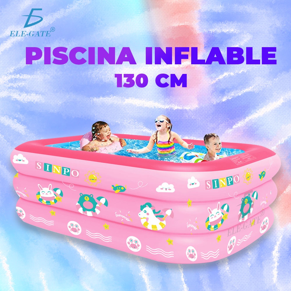 Piscinas Hinchables Grandes Adultos Piscinas Desmontables con Bomba  Rectangulares Grandes,PVC,Durable Y Seguro Fiesta AcuáTica De Verano para