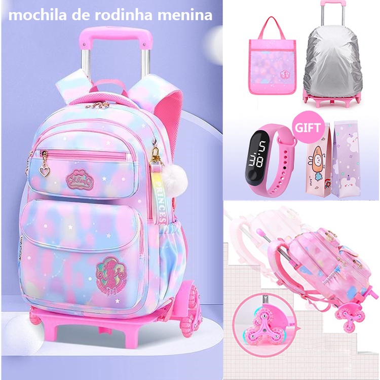 BABY JOY Juego de 2 maletas para niños, maleta de mano de 16 pulgadas y  mochila de 12 pulgadas, funda de viaje para niños con 4 ruedas, mango