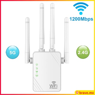 Amplificador de Señal de Red WiFi de Doble Frecuencia. 1200Mbps - 2.4 GHz y  5GHz - Amplificador de señal - Los mejores precios