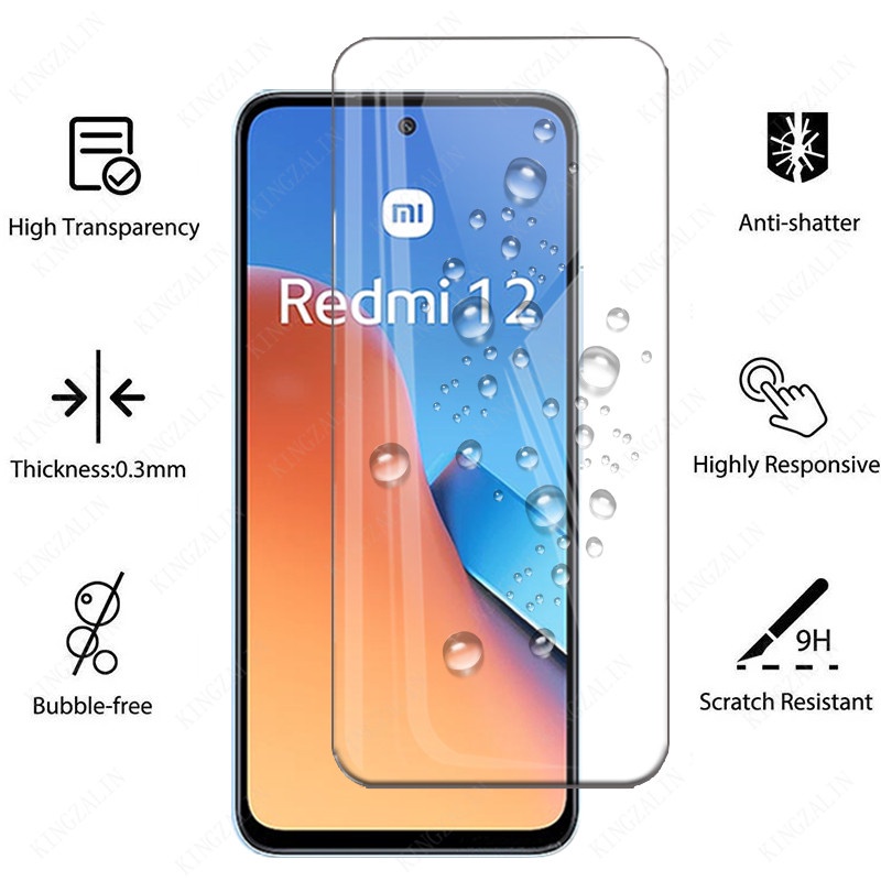 Protector De Pantalla De Vidrio Templado Para Xiaomi Redmi 12C 12R 12 A2 +  Note 12S 12 Pro 4G
